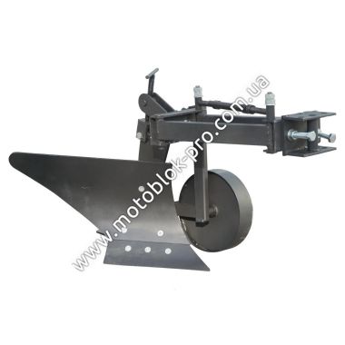 Плуг для мотоблока Zirka-105 (опорне колесо, коротка рама) (пл 10) (захоплення 20 см)
